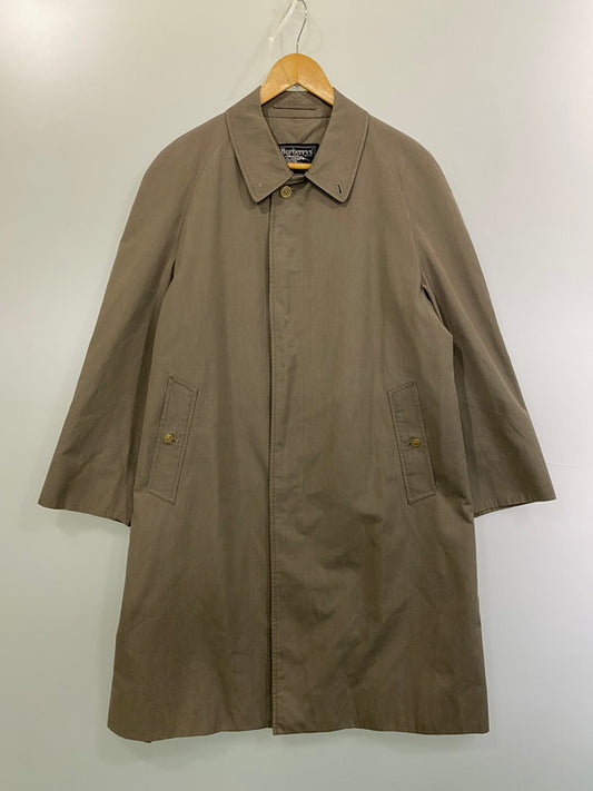 【中古品】【メンズ】 Burberrys バーバリーズ ステンカラーコート 70'S メンズ アウター ロングコート 141-260213-em-17-min サイズ：L カラー：ブラウン系 万代Net店