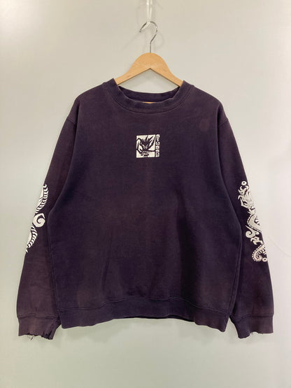 【現状渡し品】【メンズ】 OLD STUSSY 90's DRAGON SWEATSHIRT オールドステューシー 90年代 スウェットシャツ トレーナー トップス 142-260210-yn-34-min サイズ：L カラー：パープル 万代Net店