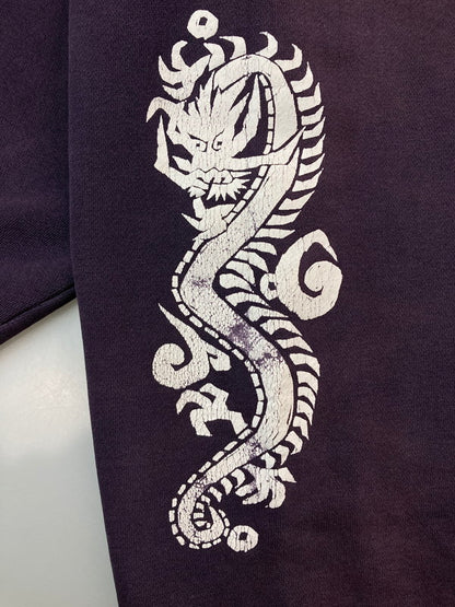 【現状渡し品】【メンズ】 OLD STUSSY 90's DRAGON SWEATSHIRT オールドステューシー 90年代 スウェットシャツ トレーナー トップス 142-260210-yn-34-min サイズ：L カラー：パープル 万代Net店