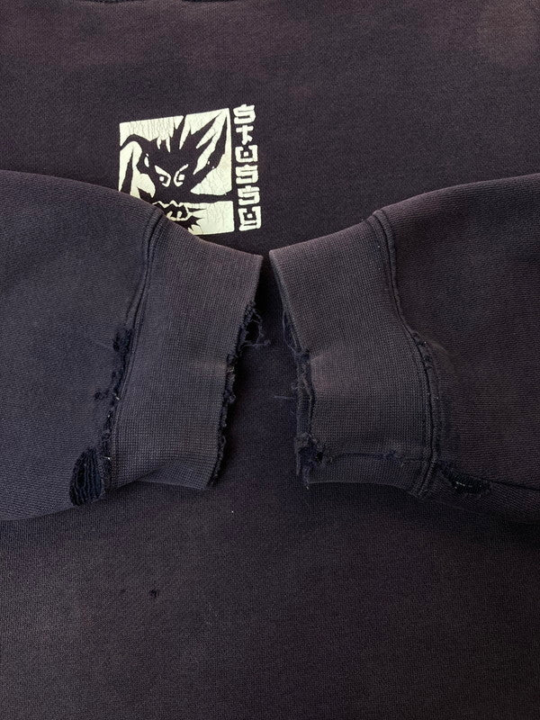 【現状渡し品】【メンズ】 OLD STUSSY 90's DRAGON SWEATSHIRT オールドステューシー 90年代 スウェットシャツ トレーナー トップス 142-260210-yn-34-min サイズ：L カラー：パープル 万代Net店