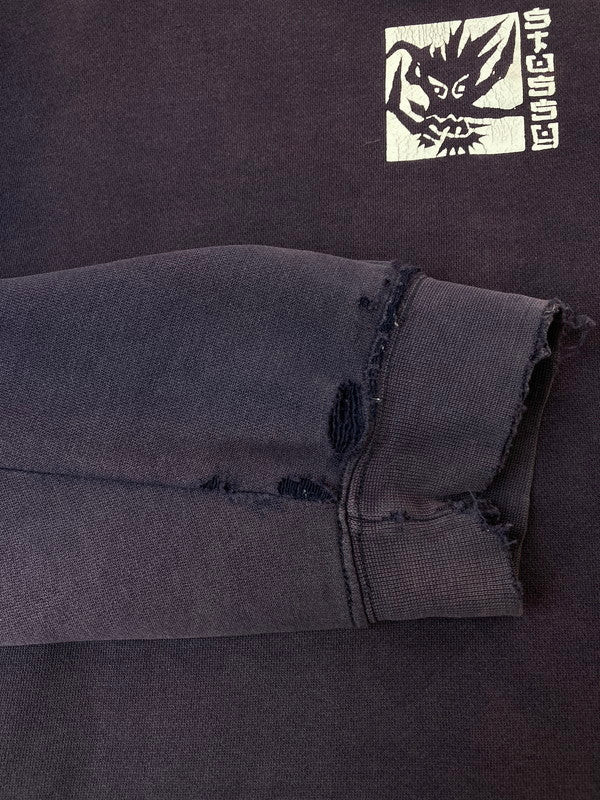 【現状渡し品】【メンズ】 OLD STUSSY 90's DRAGON SWEATSHIRT オールドステューシー 90年代 スウェットシャツ トレーナー トップス 142-260210-yn-34-min サイズ：L カラー：パープル 万代Net店
