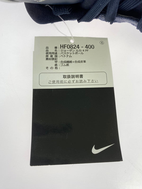 【中古美品】【メンズ】 NIKE ナイキ JORDAN LUKA 4 PF HF0824-400 ジョーダン ルカ スニーカー 靴 160-260210-yn-04-min サイズ：27.5cm US9.5 カラー：DARK OBSIDIAN/METALLIC SILVER 万代Net店