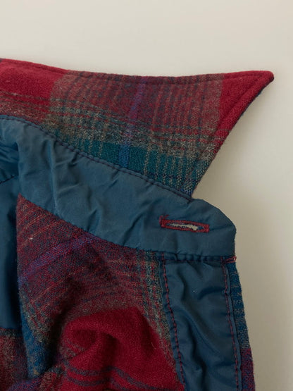 【中古品】【メンズ】 PENDLETON ペンドルトン 70's WESTERN OMBRE CHECK SHIRT 70年代 ウェスタン オンブレ チェック シャツ 長袖シャツ トップス 146-260210-yn-32-min サイズ：M カラー：ワインレッド 万代Net店
