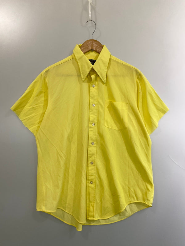 【現状渡し品】【メンズ】 TOWNCRAFT タウンクラフト 70S PENN PREST SS SHIRT 70年代 ペン プリースト 半袖シャツ トップス 146-260626-jt-02-min サイズ：16 1/2 －34 カラー：イエロー 万代Net店