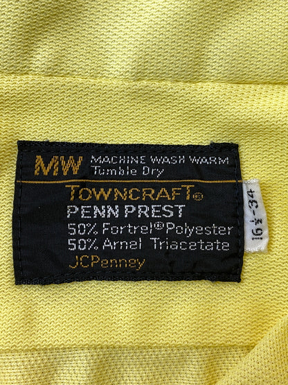 【現状渡し品】【メンズ】 TOWNCRAFT タウンクラフト 70S PENN PREST SS SHIRT 70年代 ペン プリースト 半袖シャツ トップス 146-260626-jt-02-min サイズ：16 1/2 －34 カラー：イエロー 万代Net店