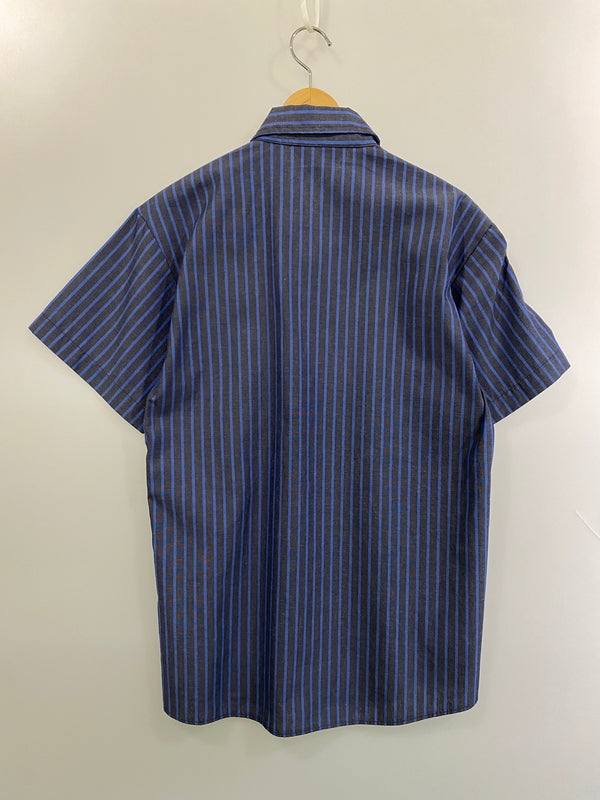 【中古品】【メンズ】 PROTEXALL プロテックスオール 80S STRIPE SS WORK SHIRT 80年代 ストライプ ワークシャツ トップス 146-260626-jt-07-min サイズ：XL カラー：ブルー/グレー 万代Net店
