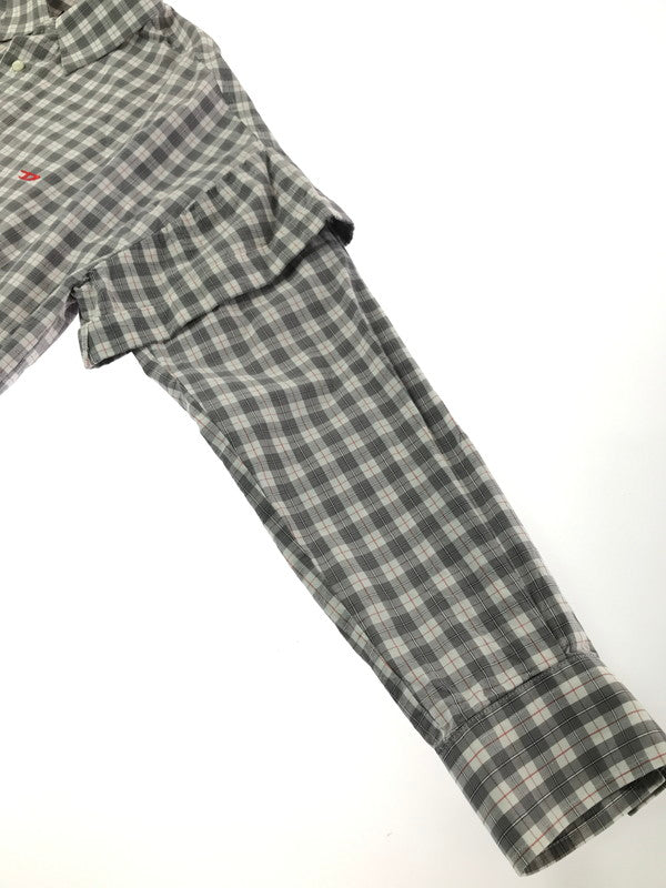 【中古品】【メンズ】 DIESEL ディーゼル S-DOUBLER ロングスリーブ 長袖シャツ トップス 141-260522-rt-16-tagh サイズ：M カラー：グレー 万代Net店