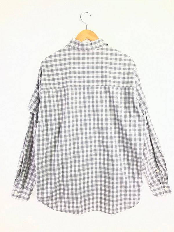 【中古品】【メンズ】 DIESEL ディーゼル S-DOUBLER ロングスリーブ 長袖シャツ トップス 141-260522-rt-16-tagh サイズ：M カラー：グレー 万代Net店