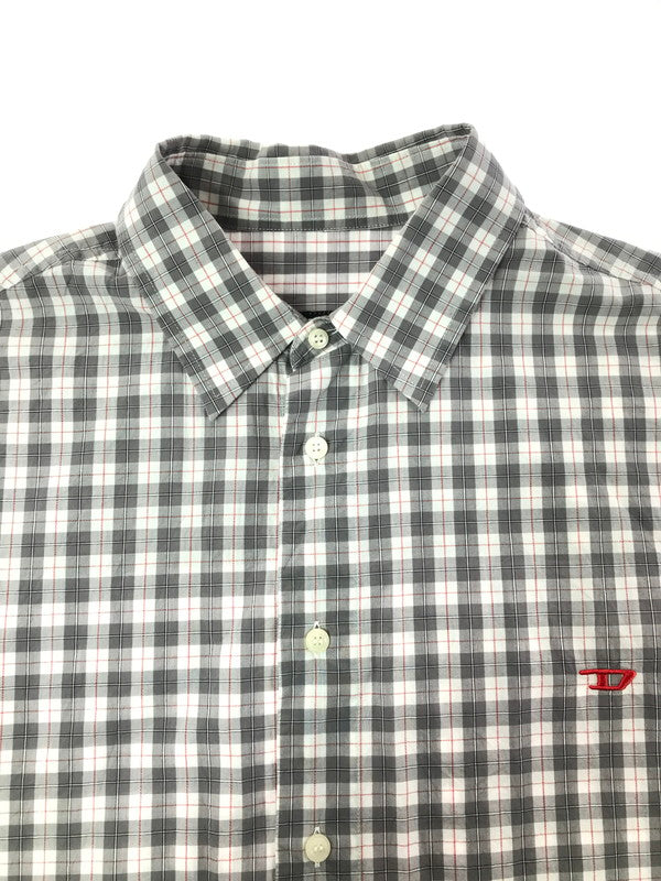 【中古品】【メンズ】 DIESEL ディーゼル S-DOUBLER ロングスリーブ 長袖シャツ トップス 141-260522-rt-16-tagh サイズ：M カラー：グレー 万代Net店