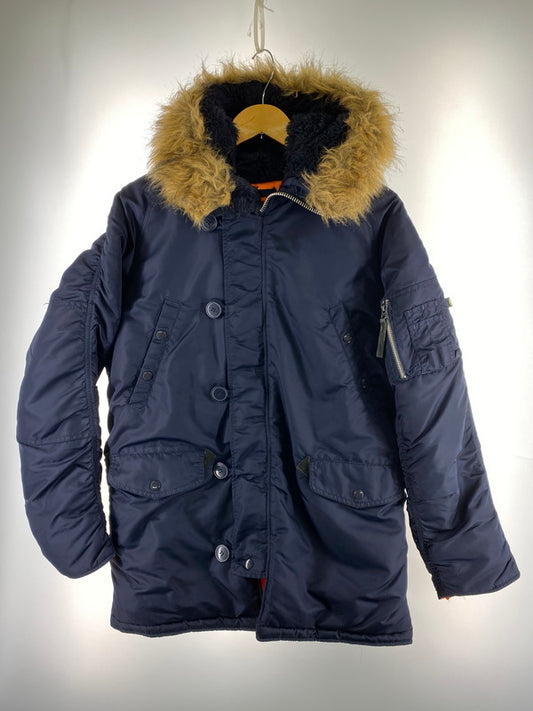 【中古品】【メンズ】 ALPHA INDUSTRIES アルファ インダストリーズ N-3B FLIGHT JACKET MIL A-37920 N-3B フライトジャケット アウター 145-260211-kk-37-min サイズ：S カラー：ネイビー 万代Net店