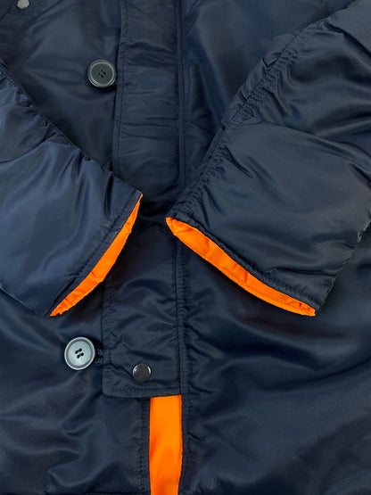 【中古品】【メンズ】 ALPHA INDUSTRIES アルファ インダストリーズ N-3B FLIGHT JACKET MIL A-37920 N-3B フライトジャケット アウター 145-260211-kk-37-min サイズ：S カラー：ネイビー 万代Net店