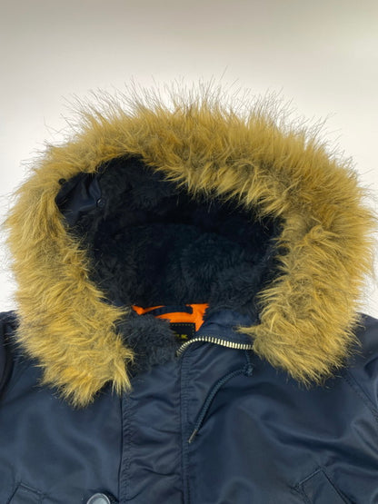 【中古品】【メンズ】 ALPHA INDUSTRIES アルファ インダストリーズ N-3B FLIGHT JACKET MIL A-37920 N-3B フライトジャケット アウター 145-260211-kk-37-min サイズ：S カラー：ネイビー 万代Net店