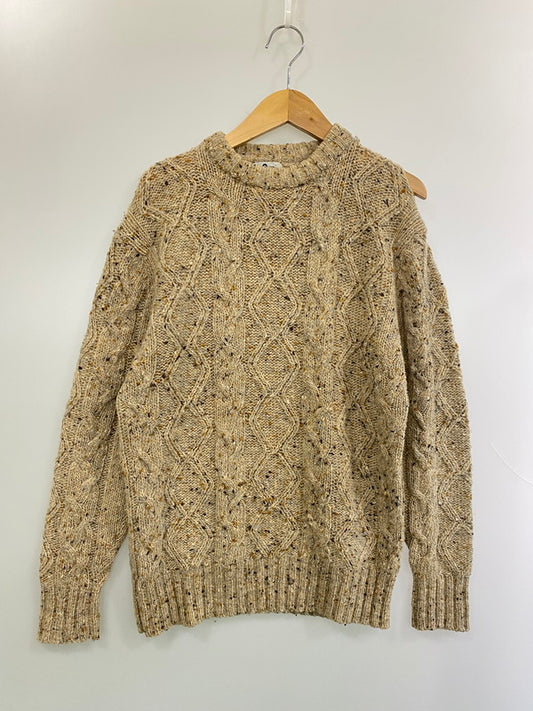 【現状渡し品】【メンズ】 WOOLRICH ウールリッチ 70S WOOL KNIT SWEATER ウールニットセーター 146-260320-zi-17-min サイズ：44 カラー：ベージュ系 万代Net店