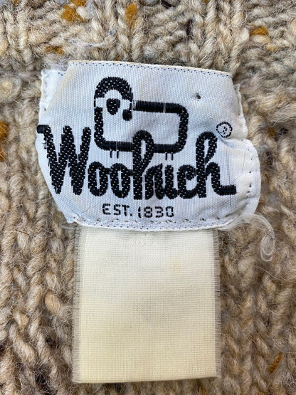 【現状渡し品】【メンズ】 WOOLRICH ウールリッチ 70S WOOL KNIT SWEATER ウールニットセーター 146-260320-zi-17-min サイズ：44 カラー：ベージュ系 万代Net店
