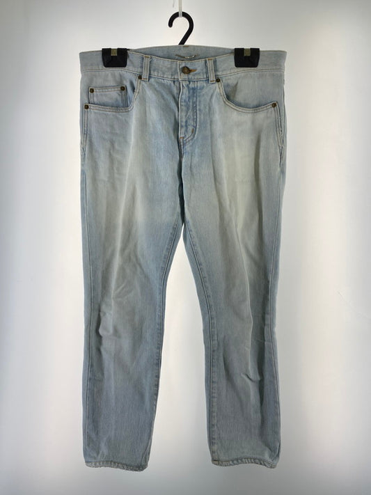 【中古品】【メンズ】 SAINT LAURENT サンローラン SKNNY DENIM PANTS 494361 スキニー デニムパンツ ボトムス 152-260215-SH-17-min サイズ：32 万代Net店