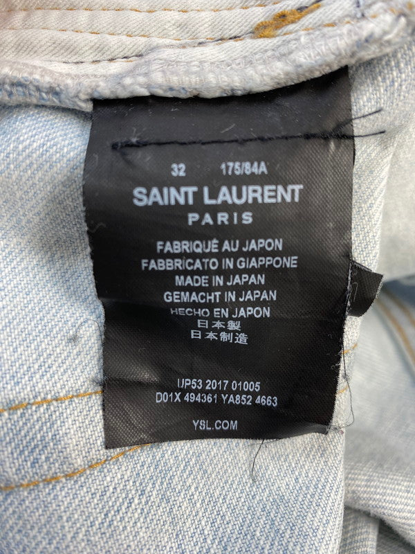 【中古品】【メンズ】 SAINT LAURENT サンローラン SKNNY DENIM PANTS 494361 スキニー デニムパンツ ボトムス 152-260215-SH-17-min サイズ：32 万代Net店
