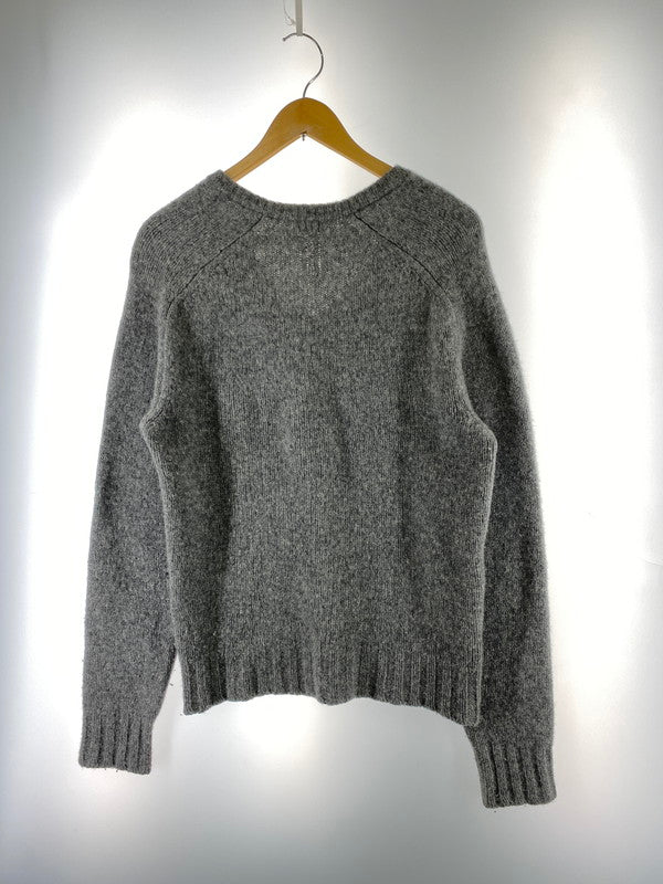 【中古品】【メンズ】 SAINT LAURENT サンローラン 352800 ウールカシミア Vネック ニット トップス 141-260215-SH-03-min サイズ：M カラー：グレー 万代Net店