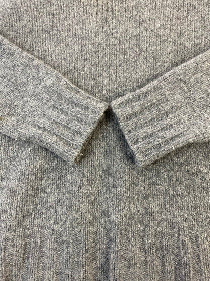 【中古品】【メンズ】 SAINT LAURENT サンローラン 352800 ウールカシミア Vネック ニット トップス 141-260215-SH-03-min サイズ：M カラー：グレー 万代Net店
