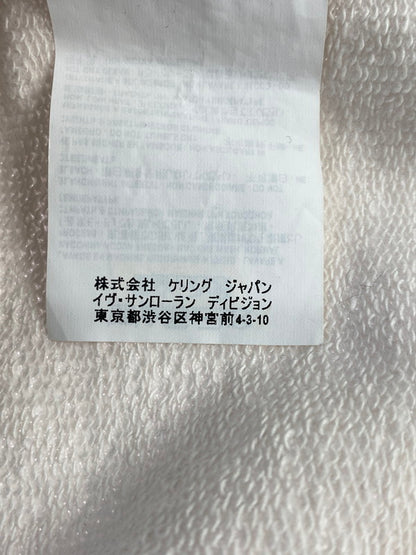 【中古品】【メンズ】 SAINT LAURENT サンローラン BABYLONE HOODIE バビロンフーディー トップス パーカー 141-260215-SH-02-min サイズ：L カラー：ホワイト系 万代Net店