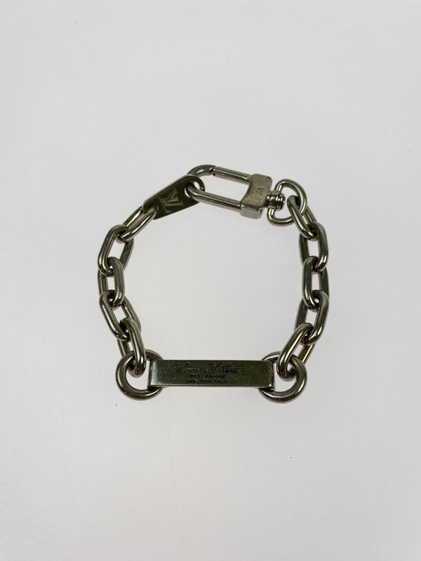【中古品】【メンズ】 LOUIS VUITTON ルイ・ヴィトン ブラスレ LVステープル エディション ブレスレット M68342 アクセサリー 179-260211-kk-14-min カラー：SILVER 万代Net店
