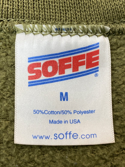 【現状渡し品】【メンズ】 SOFFE ソフィー 90's USMC PRINT CREW SWEAT 90年代 プリント クルー スウェットシャツ トレーナー トップス 146-260715-yn-12-min サイズ：M カラー：オリーブ 万代Net店