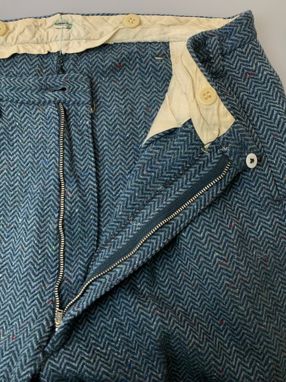 【中古品】【メンズ】 VINTAGE ヴィンテージ WOOL SLACKS ウールスラックス ボトムス 157-260320-zi-35-min サイズ：不明 カラー：ブルー系 万代Net店