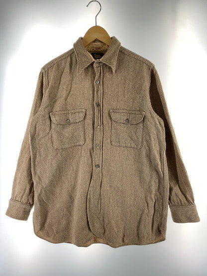 【現状渡し品】【メンズ】 WOOLRICH ウールリッチ 50's CPO SHIRT VINTAGE 50年代 チーフぺティーオフィサー シャツ 長袖 トップス ヴィンテージ 146-260226-kk-06-min サイズ：16 カラー：ベージュ 万代Net店