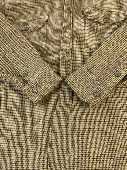 【現状渡し品】【メンズ】 WOOLRICH ウールリッチ 50's CPO SHIRT VINTAGE 50年代 チーフぺティーオフィサー シャツ 長袖 トップス ヴィンテージ 146-260226-kk-06-min サイズ：16 カラー：ベージュ 万代Net店