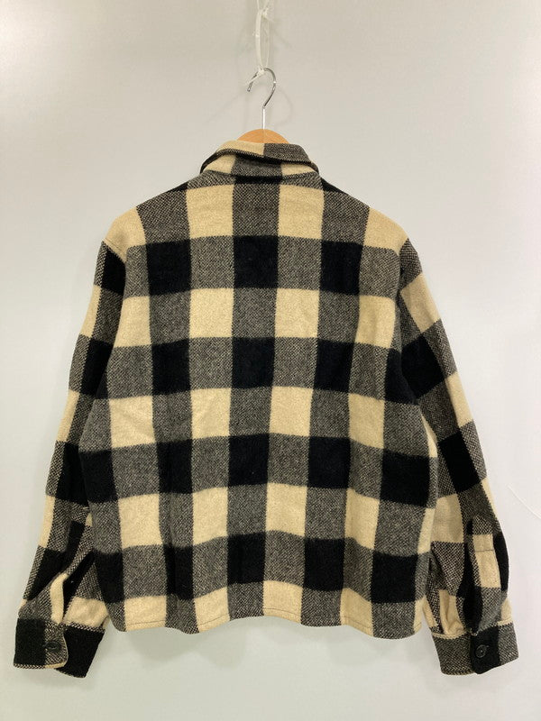 【中古品】【メンズ】 THE SPADE 40-50's CPO WOOL SHIRT ウールシャツ 長袖シャツ トップス 146-260210-yn-33-min サイズ：表記なし 下記参照 カラー：ブラック/オフホワイト 万代Net店