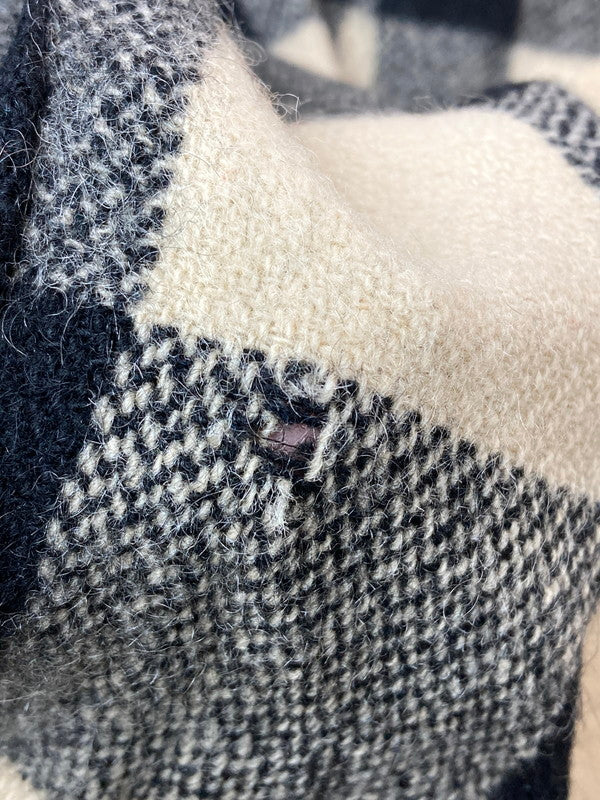 【中古品】【メンズ】 THE SPADE 40-50's CPO WOOL SHIRT ウールシャツ 長袖シャツ トップス 146-260210-yn-33-min サイズ：表記なし 下記参照 カラー：ブラック/オフホワイト 万代Net店