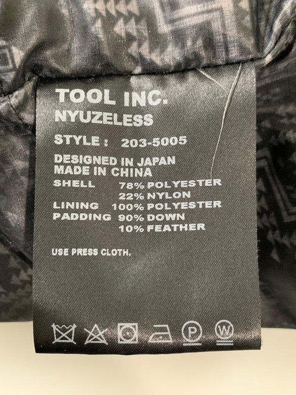 【中古品】【メンズ】 NYUZELESS ニューズレス DOWN CHESTER COAT 203-5005 ダウンチェスターコート アウター 147-260222-kk-23-min サイズ：1 カラー：ブラック 万代Net店