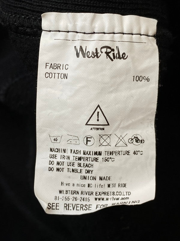 【中古品】【メンズ】 WESTRIDE ウエストライド 25AW RW CREW 25-03 クルーネックスウェット トップス トレーナー 145-260214-kk-15-min サイズ：M カラー：ブラック 万代Net店