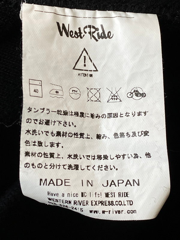 【中古品】【メンズ】 WESTRIDE ウエストライド 25AW RW CREW 25-03 クルーネックスウェット トップス トレーナー 145-260214-kk-15-min サイズ：M カラー：ブラック 万代Net店