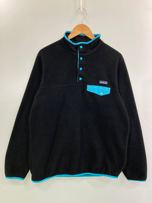 【中古品】【メンズ/レディース】 patagonia パタゴニア SYNCHILLA SNAP-T 25455 15年製 シンチラ スナップT プルオーバー トップス 144-260210-yn-27-min サイズ：WOMEN’S XL カラー：BLACK/TURQUOISE 万代Net店