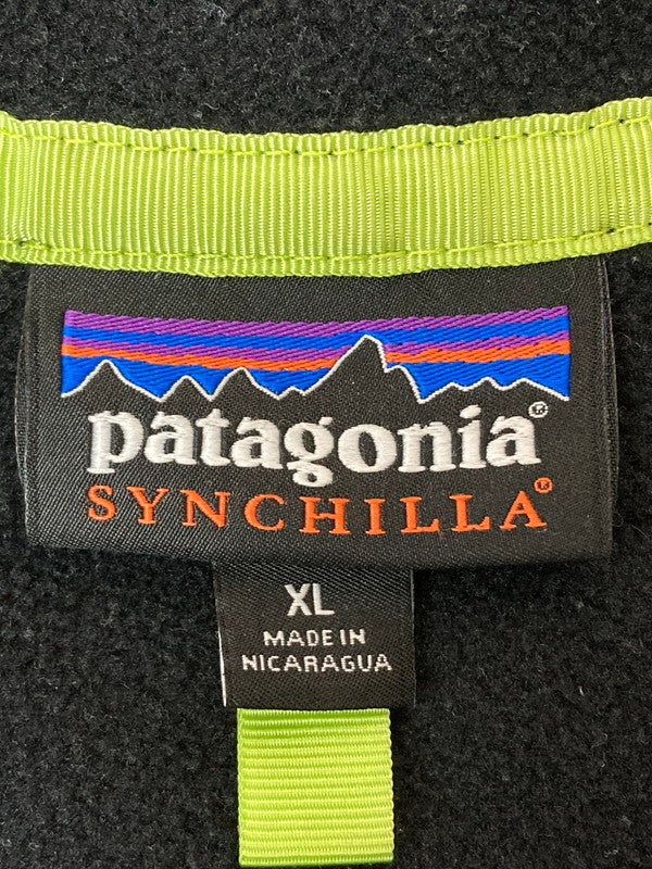 【中古品】【メンズ/レディース】 patagonia パタゴニア SYNCHILLA SNAP-T 25455 15年製 シンチラ スナップT プルオーバー トップス 144-260210-yn-27-min サイズ：WOMEN’S XL カラー：BLACK/TURQUOISE 万代Net店