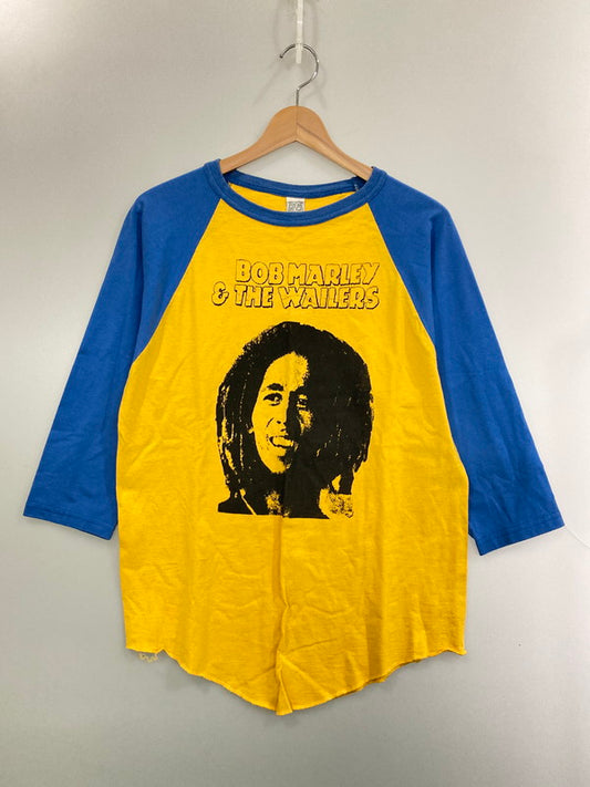 【中古品】【メンズ】 BOB MARLEY KAYA RAGLAN TEE ラグランTシャツ トップス 146-260210-yn-31-min サイズ：M カラー：ブルー/イエロー 万代Net店