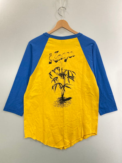 【中古品】【メンズ】 BOB MARLEY KAYA RAGLAN TEE ラグランTシャツ トップス 146-260210-yn-31-min サイズ：M カラー：ブルー/イエロー 万代Net店