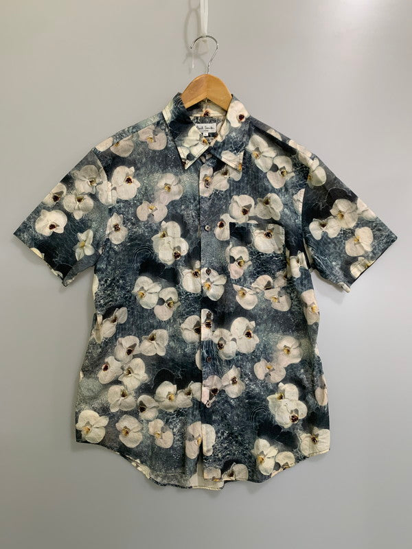 【中古品】【メンズ】 Paul Smith ポール・スミス S/S HAWAIIAN SHIRT ショートスリーブ ハワイアンシャツ 半袖 トップス アロハシャツ 胡蝶蘭 141-260222-kk-19-min サイズ：L カラー：マルチカラー 万代Net店