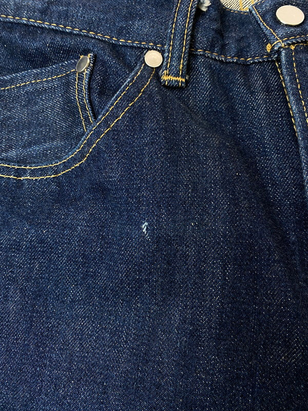 【中古品】【メンズ】 markaware マーカウェア FRONT PLEATS PEGTOP SIDELINE ORGANIC WOOL TROPICAL A18A-22PT02C フロントプリーツ レグトップ サイドライン オーガニック ウール トロピカルパンツ ボトムス 151-260214-kk-20-min サイズ：1 カラー：インディゴ 万代Net店