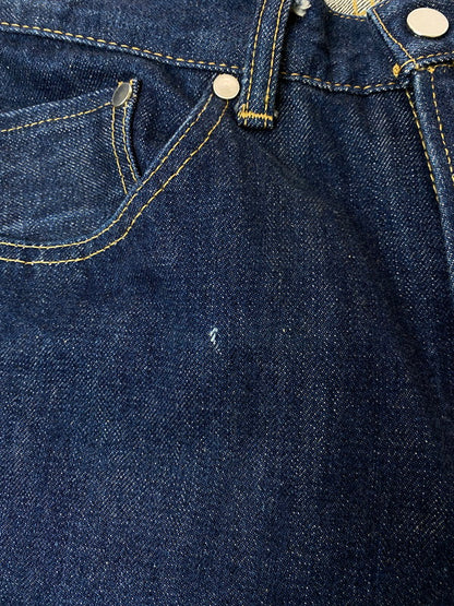 【中古品】【メンズ】 markaware マーカウェア FRONT PLEATS PEGTOP SIDELINE ORGANIC WOOL TROPICAL A18A-22PT02C フロントプリーツ レグトップ サイドライン オーガニック ウール トロピカルパンツ ボトムス 151-260214-kk-20-min サイズ：1 カラー：インディゴ 万代Net店