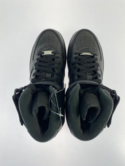 【未使用品】【メンズ】 NIKE ナイキ × Supreme シュプリーム 別注 コラボ AIR FORCE 1 MID SP FZ8784-001 エア フォース 1 ミッド スペシャル スニーカー 靴 160-260211-kk-01-min カラー：BLACK/BLACK-BLACK 万代Net店