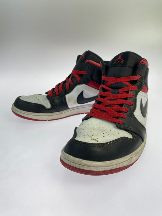 【ジャンク品】【メンズ】 NIKE ナイキ AIR JORDAN 1 MID DQ8426-106 エア ジョーダン 1 ミッド スニーカー 靴 160-260211-kk-04-min カラー：WHITE/GYM RED-BLACK 万代Net店