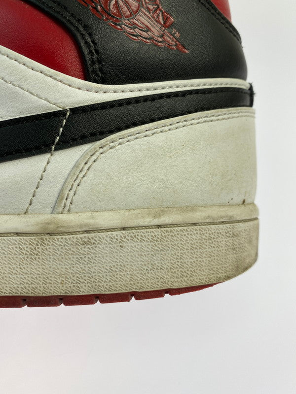 【ジャンク品】【メンズ】 NIKE ナイキ AIR JORDAN 1 MID DQ8426-106 エア ジョーダン 1 ミッド スニーカー 靴 160-260211-kk-04-min カラー：WHITE/GYM RED-BLACK 万代Net店