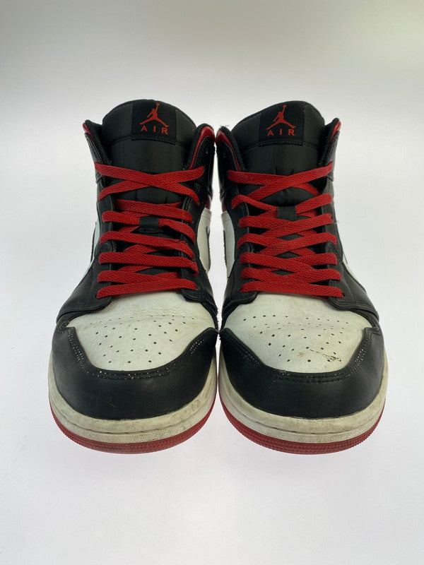 【ジャンク品】【メンズ】 NIKE ナイキ AIR JORDAN 1 MID DQ8426-106 エア ジョーダン 1 ミッド スニーカー 靴 160-260211-kk-04-min カラー：WHITE/GYM RED-BLACK 万代Net店
