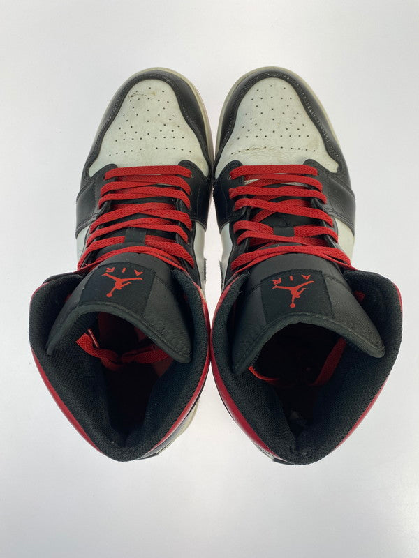 【ジャンク品】【メンズ】 NIKE ナイキ AIR JORDAN 1 MID DQ8426-106 エア ジョーダン 1 ミッド スニーカー 靴 160-260211-kk-04-min カラー：WHITE/GYM RED-BLACK 万代Net店