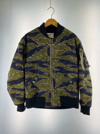 【中古品】【メンズ】 HideandSeek ハイドアンドシーク 15AW MA-1 FLIGHT JACKET アウター フライトジャケット 142-260211-kk-27-min サイズ：M カラー：TIGER CAMO 万代Net店