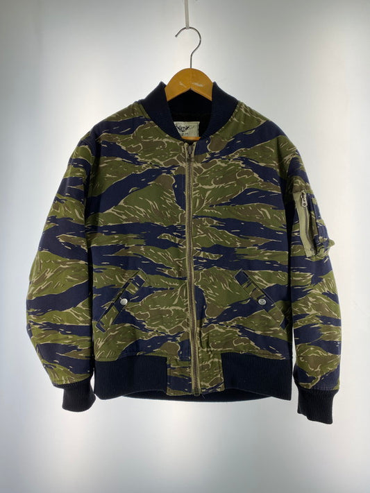 【中古品】【メンズ】 HideandSeek ハイドアンドシーク 15AW MA-1 FLIGHT JACKET アウター フライトジャケット 142-260211-kk-27-min サイズ：M カラー：TIGER CAMO 万代Net店