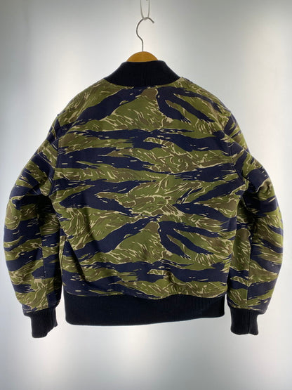 【中古品】【メンズ】 HideandSeek ハイドアンドシーク 15AW MA-1 FLIGHT JACKET アウター フライトジャケット 142-260211-kk-27-min サイズ：M カラー：TIGER CAMO 万代Net店
