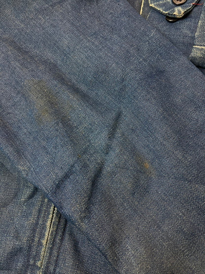 【現状渡し品】【メンズ】 BIG MAC ビッグマック WORK JACKET 70'S ワークジャケット 70年代 ヴィンテージ フルジップ デニムジャケット メンズ アウター 146-260213-em-07-min カラー：インディゴ 万代Net店