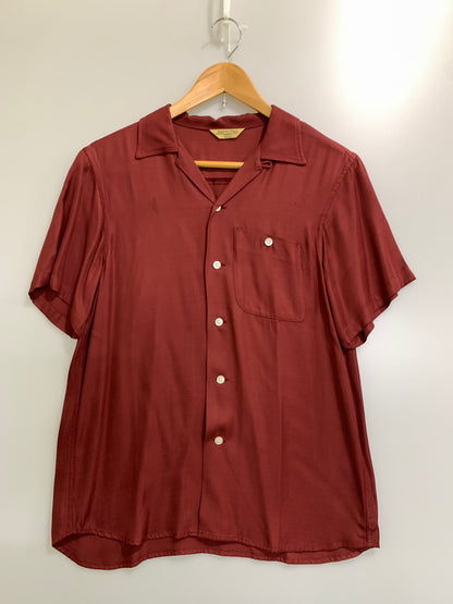 【中古品】【メンズ】 VARDE77 バルデセブンティセブン FLOWER BOLLING SHIRTS 9017SS-CM-SR01 フラワー ボウリング シャツ メンズ トップス 半袖シャツ 花 刺繍 140-260731-em-62-min サイズ：1 カラー：マルーン 万代Net店